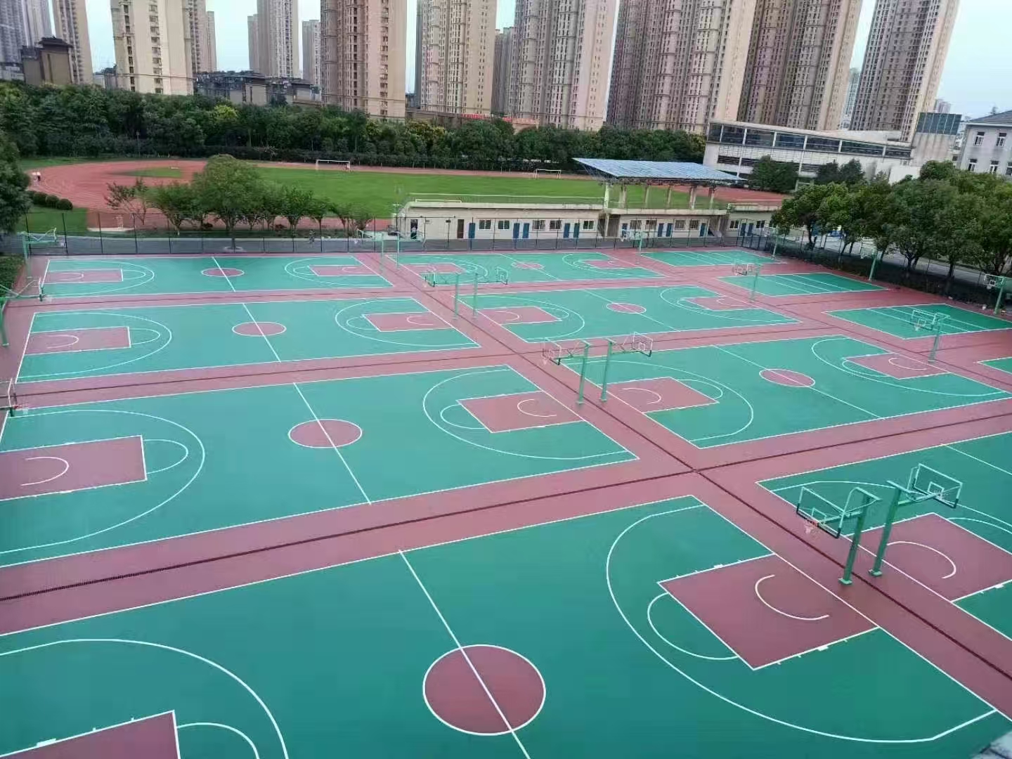 衡水市硅pu篮球场公园epdm塑胶 - 排名